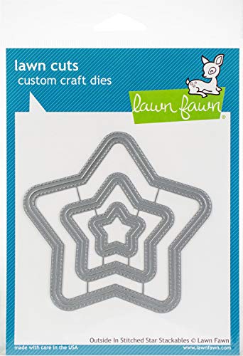Lawn Fawn, Lawn cuts/Stanzschablone, Outside in Stitched Star stackables von Lawn Fawn