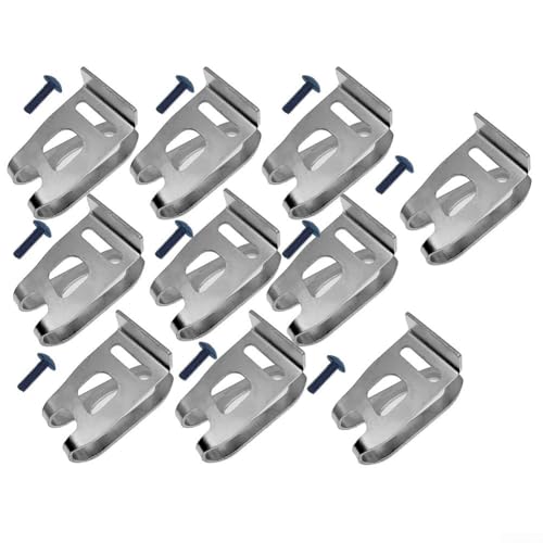 10 Stück Werkzeug-Gürtelclips mit Schrauben, passend für BDA350, für sichere Werkzeugaufbewahrung und einfachen Zugriff 10 Stück Werkzeug-Gürtelclips mit Schrauben, passend für BDA350, für sichere Werkzeugaufbewahrung und einfachen Zugriff von Lawnoval