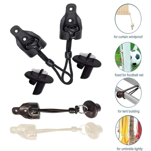 2-teiliges Bungee-Kit für Rollos, starke Unterstützung zur Sicherung von Sonnenschutz-Zubehör (gelb) von Lawnoval