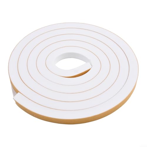 245M Wetterdichtungs-Schaumstoff-Klebeband, effektiver Gummi-Zugluftstopper für Türen und Fenster (12 mm x 12 mm x 2 m) von Lawnoval