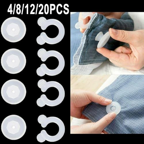 481220 Bettbezüge, sichern Sie Ihre Bettdecke mit einfachen Clips, passend für alle Bettdeckenarten, erhältlich in 4/8/12/20 Packungen (12 Stück) von Lawnoval