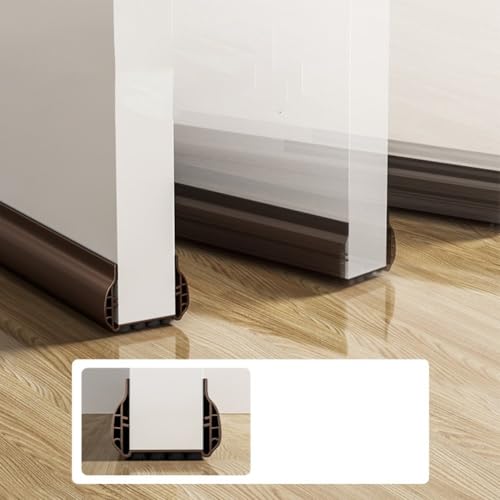 93 cm flexibler PVC-Türboden-Dichtungsstreifen für winddichten Schutz und Geräuschdämmung, Barriere (orange) von Lawnoval