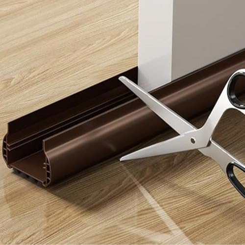 93 cm flexibler PVC-Türboden-Dichtungsstreifen für winddichten Schutz und Geräuschdämmung, Barriere (weiß) von Lawnoval