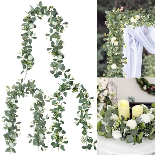 Ästhetische 180 cm Eukalyptus-Rattan-Dekoration für Hochzeiten und Zuhause, bringt einen Hauch von Natur in Innenräumen (C) von Lawnoval