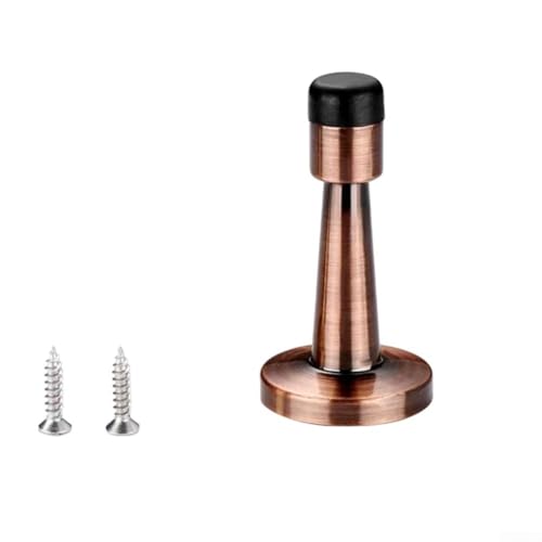 Antikollisionstürstopper mit Gummipuffer für lautlosen Schutz, Edelstahlmaterial Türoberseite Zubehör geeignet für Wohnzimmer, Schlafzimmer, Hoteltüren (Kupfer) von Lawnoval