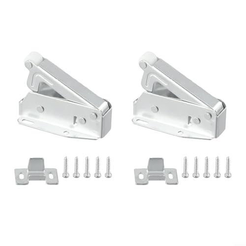 Druckknopf-Verriegelung für Schrank- und Dachbodentüren, Stahlmaterial, 2 Stück von Lawnoval