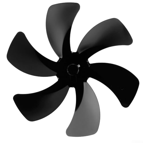 Für Holzscheitbrenner, wärmebetriebener Ofenventilator mit 6 Flügeln, Aluminium-Legierung, Kaminventilator mit automatischer Geschwindigkeitseinstellung für effektive warme Luftdiffusion (schwarz) Für Holzscheitbrenner, wärmebetriebener Ofenventilator mit 6 Flügeln, Aluminium-Legierung, Kaminventilator mit automatischer Geschwindigkeitseinstellung für effektive warme Luftdiffusion (schwarz) von Lawnoval
