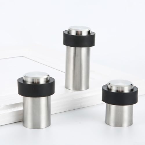 Gummipolsterter Edelstahl-Türstopper bietet zuverlässigen Schutz vor Türzuschlagen und Schäden an der Wand, für verschiedene Inneneinrichtungen (46 mm) von Lawnoval