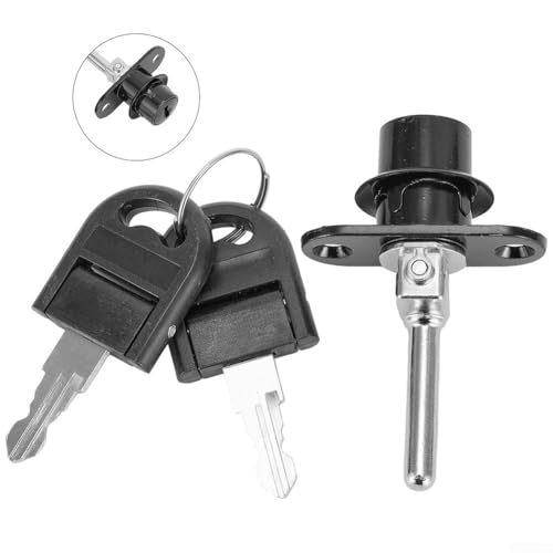 Hochleistungs-Verriegelungsmechanismus für Büromöbel, Schubladen, inklusive 2 Schlüsseln, Schwarz, 16 mm von Lawnoval