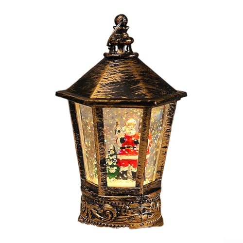 Holiday Decor Briefkasten-Stil Weihnachten Nachtlicht mit LED Kleine Windlampe für Innen Außen (Alter Alter) von Lawnoval