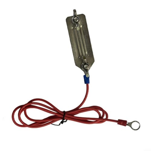 Lawnoval Elektrozaun-Bandverbinder, Einzel-Clip, Doppelclip mit 1 m Draht, Edelstahl, Bauernhoftier-Zaun-Clips für Ziegenranch, Vieh (einzelner Clip) von Lawnoval