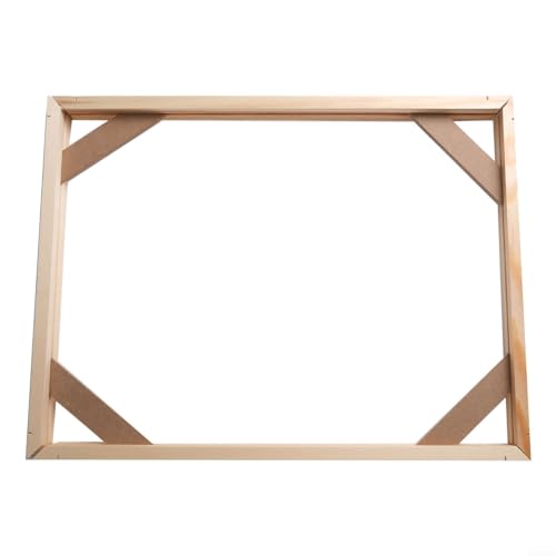 Lawnoval Holz-Bilderrahmen DIY Bilderrahmen Kit Leinwand Keilrahmen für Ölgemälde Poster Drucke Wandkunst Display Heimdekoration mit Montagezubehör (30 x 40 cm) von Lawnoval