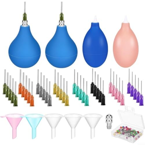 Lawnoval Keramik-Dekorations-Werkzeug-Set, hohe Genauigkeit, Glasurapplikator mit mehreren Nadelgrößen, Gummi-Quetschflasche für Töpferei, Ton, Kunstprojekte Lawnoval Keramik-Dekorations-Werkzeug-Set, hohe Genauigkeit, Glasurapplikator mit mehreren Nadelgrößen, Gummi-Quetschflasche für Töpferei, Ton, Kunstprojekte von Lawnoval