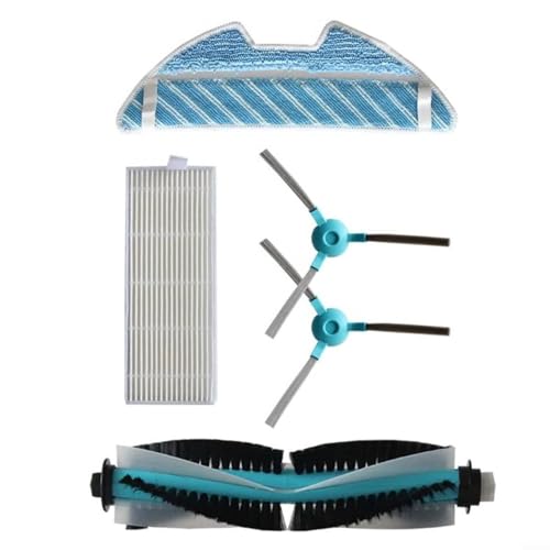 Lawnoval Staubsauger-Teile-Set, für Cecotec für Conga Hauptbürste, Seitenbürsten, HEPA-Filter, Wischmopp für 1290 1390 1490 1590 Robotermodelle Lawnoval Staubsauger-Teile-Set, für Cecotec für Conga Hauptbürste, Seitenbürsten, HEPA-Filter, Wischmopp für 1290 1390 1490 1590 Robotermodelle von Lawnoval