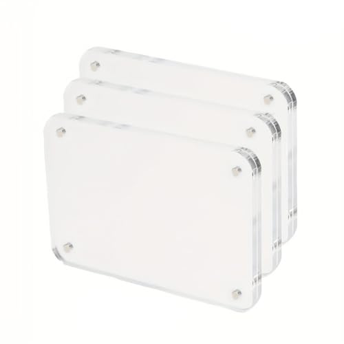 Lawnoval Transparenter Acryl-Kühlschrank-Magnet-Bilderrahmen Doppelseitiger Fotorahmen Milbenentfernung Staubsauger Filter Staubsauger Wischtuch von Lawnoval