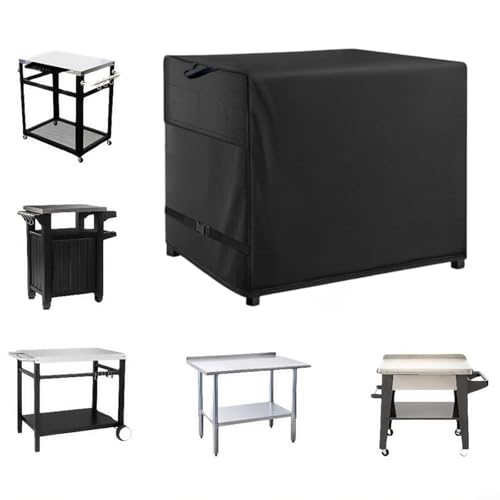 Lawnoval Wasserdichte Abdeckung für den Außenbereich, für Pizzaofen, Tisch, Terrasse, Grillabdeckungen, strapazierfähiges 210D-Oxford-Gewebe mit verstellbarem Kordelzug, winddichtes Design (132 x 61 x von Lawnoval