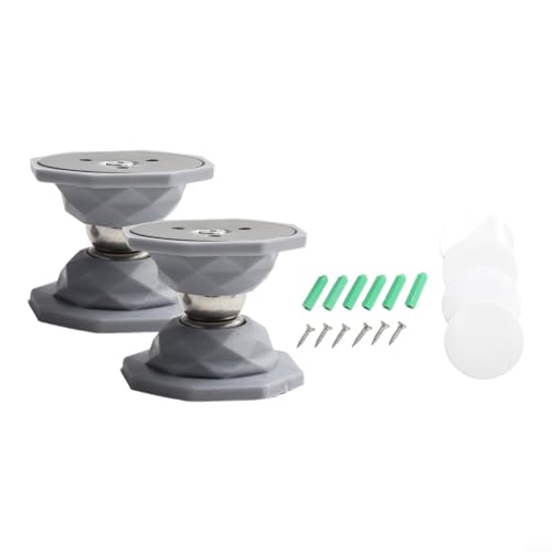 Magnetisches Türstopper-Set, starker Halt für Wohnmobile und Wohnwagen, Geräuschreduzierung und Wandschutz, Grau, 2 Stück von Lawnoval