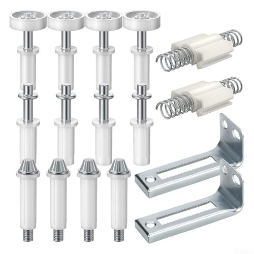 Metall Top Pivot BiFold Türscharnier Hardware Kit mit Edelstahl für Schiebetüren und Falttürreparatur von Lawnoval