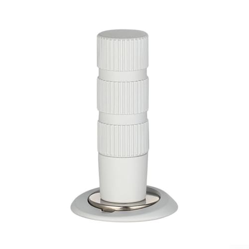 Minimalistischer magnetischer Türstopper aus Zinklegierung und Kupfer, für verdeckte Installation (weiß) von Lawnoval