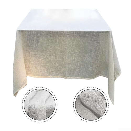 Modische Baumwoll-Tischdecke für Ihre Essbedürfnisse, einfache Pflege, geeignet für verschiedene Tischgrößen, perfekt für lässige und formelle Mahlzeiten (100 x 160 cm) von Lawnoval