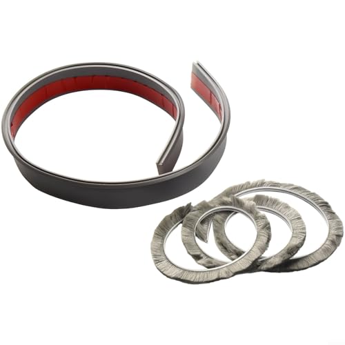 Robuste 100 cm Türbodendichtungsleiste, schalldicht und Insektenschutz für alle Türtypen (grau) von Lawnoval