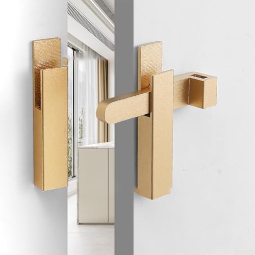 Robuster Türriegel aus Aluminiumlegierung für sichere Zugangskontrolle zu Hause und im Büro (schwarz) von Lawnoval