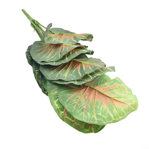 Simulierte grüne Gartenpflanzen mit nordischem Stil für Inneneinrichtung, realistische Kunststoffblätter, geeignet für Pflanzenarrangements ohne Töpfe (#2) von Lawnoval