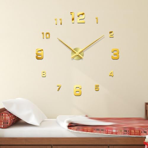 Stille Wand aus Acryl, elegante Ergänzung für Ihr Zuhause oder Büro (goldfarben) von Lawnoval