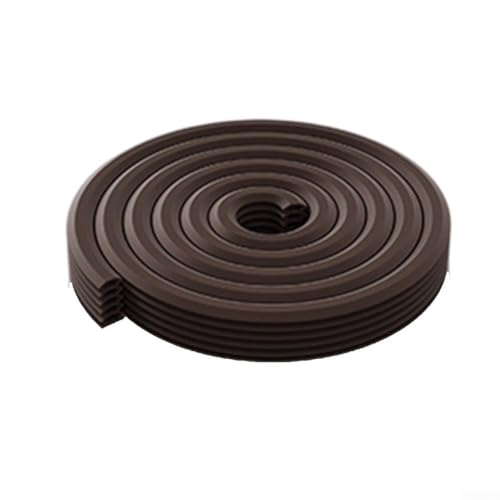 TPE-Türdichtungsstreifen für Schalldämmung und Winddichtung, verfügt über verstellbare Schichten für individuelle Passform an Türspalten in Wohn- und Gewerbeumgebungen (braun) von Lawnoval
