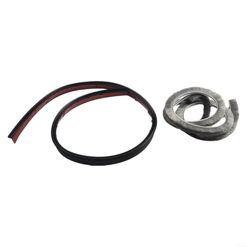 Türbodendichtungsstreifen, 100 cm, für Innen- und Außenbereich, doppelseitig, wetterfest und schalldicht, Dichtungsstreifen für Türen und Fenster, energiesparend (schwarz) von Lawnoval