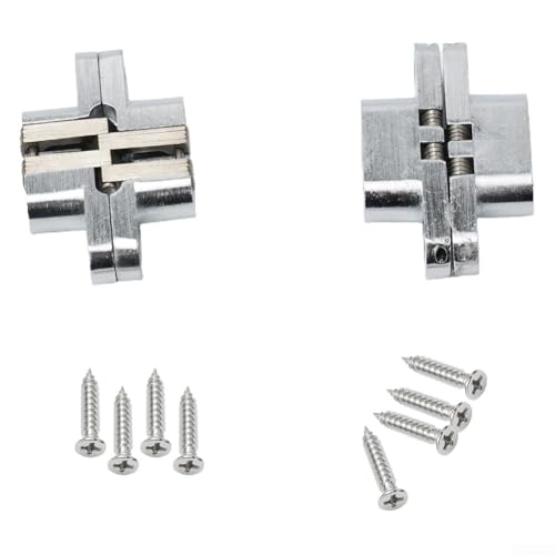 Unsichtbare Türscharniere, robust, Edelstahl und Zinklegierung, maximale Traglast von 20 kg (13 x 60 mm), 2 Stück von Lawnoval