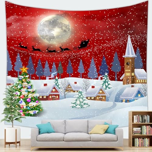 Wandbehang mit Wintermotiv, perfekte Ergänzung zu Ihrer Urlaubsdekor-Kollektion (C) von Lawnoval