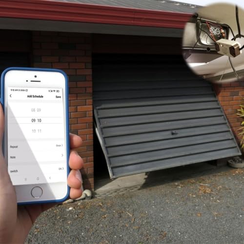 Wireless Garagentor Controller, Smart WiFi Modul mit App und Sprachsteuerungsfunktionen (AC 85-250V) von Lawnoval
