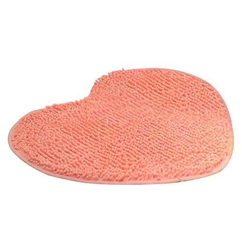 Lawnrden Badezimmerteppich, 19, 7x15, 8 Zoll herzförmige Chenille-Badezimmermatte, absorbierende und warme Anti-Rutsch-Teppich mit einfacher Pflege, Wäscherei und Küche, Badematte Lawnrden Badezimmerteppich, 19, 7x15, 8 Zoll herzförmige Chenille-Badezimmermatte, absorbierende und warme Anti-Rutsch-Teppich mit einfacher Pflege, Wäscherei und Küche, Badematte von Lawnrden