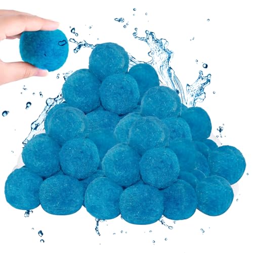 Lawnrden Filterkugeln, Poolfilterkugeln 1, 5 lbs Sand umweltfreundlicher Faserpool hilft, die Pools Nicht zu verstopften und für Schwimmbäder wiederverwendbar zu Sein von Lawnrden