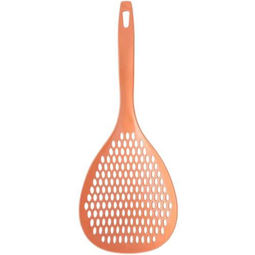 Schlitzlöffel, 5x14 Silikonschlitzlöffel mit einem verlängerten Griff und hängenden Loch, hitzebeständiger praktischer Mehrzweck-Skimmer zum Kochen und Anspannungsfutter, Pastasieb von Lawnrden