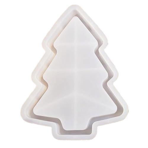 Weihnachts-Silikonformen, Baumform Weihnachtsharzform, flexible Easy Freisetzung Baumform Nicht-Stick-Epoxidharzformen Tablett |.Silikon von Lawnrden