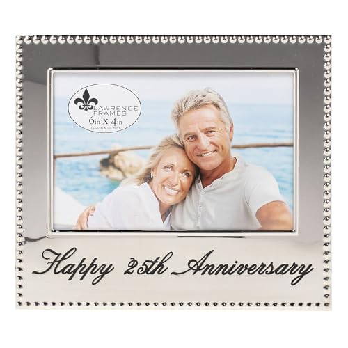 Lawrence Frames 290064 4 x 6 Happy 25th Anniversary Bilderrahmen von Lawrence Frames