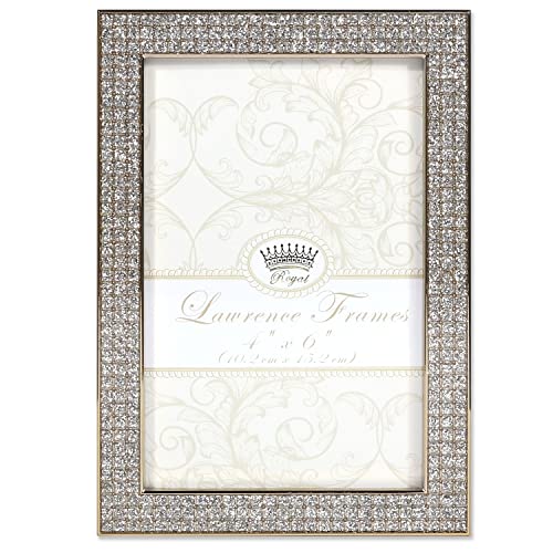 Lawrence Frames Lawrence Royal Designs Metall-Bilderrahmen, 10,2 x 15,2 cm, goldfarben und glitzernd, Gold, 4x6 von Lawrence