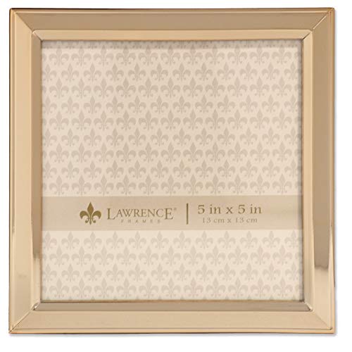 Lawrence Frames 5x5 Gold Metal Picture Frame - Classic Bevel Bilderrahmen, Metall von Lawrence