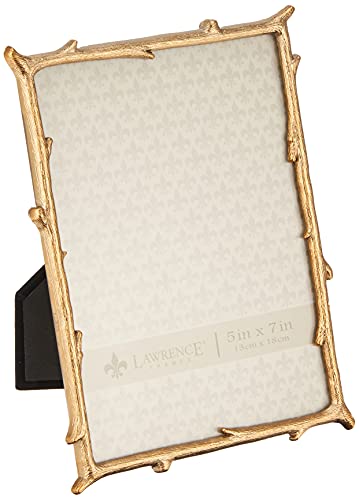 Lawrence Frames 5x7 Gold Metal Picture Frame with Natural Branch Design Bilderrahmen von Lawrence