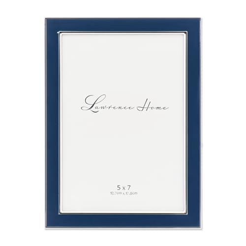 Lawrence 5x7 Navy Enamel Picture Frame Bilderrahmen, Metall, Blau Lawrence 5x7 Navy Enamel Picture Frame Bilderrahmen, Metall, Blau von Lawrence