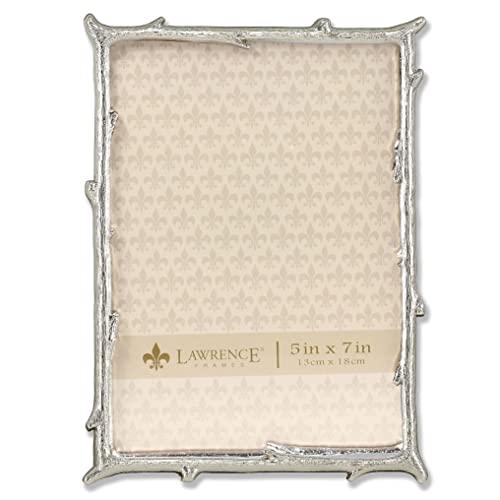 Lawrence Frames 712657 Bilderrahmen, 12,7 x 17,8 cm, Metall, Naturzweig-Design, silberfarben von Lawrence