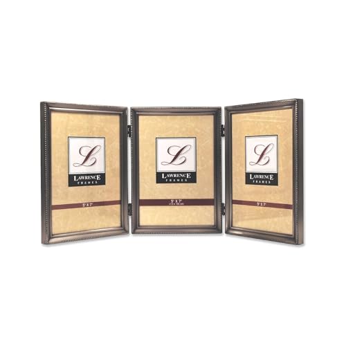 Lawrence Frames Bilderrahmen aus Zinn, 12,7 x 17,8 cm, mit Scharnier von Lawrence