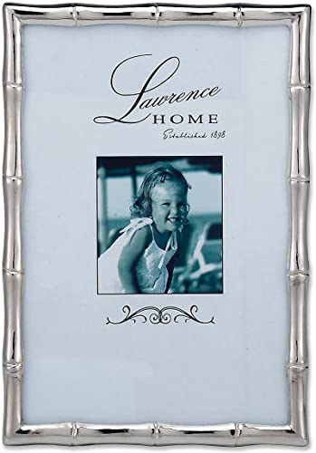 Lawrence Frames Bambus-Design, Metallrahmen, 10 x 15 cm, silberfarben von Lawrence
