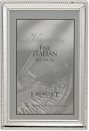 Lawrence Frames Bilderrahmen, 10,2 x 15,2 cm, poliertes Silber von Lawrence