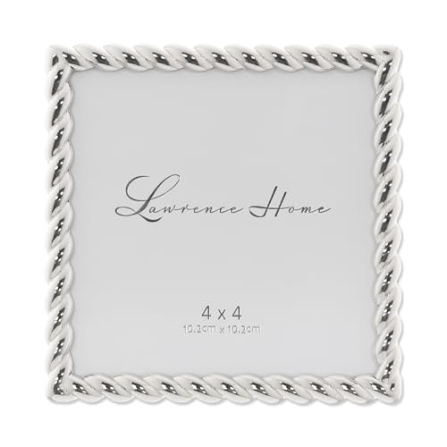 Lawrence Rope Design Metallrahmen, Silber, 4x4 von Lawrence