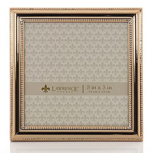 Lawrence Frames Classic Bead Rahmen, Gold, 5x5 von Lawrence