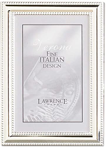 Lawrence Frames 510757 Metall-Bilderrahmen, versilbert mit zarten Perlen, 12,7 x 17,8 cm Lawrence Frames 510757 Metall-Bilderrahmen, versilbert mit zarten Perlen, 12,7 x 17,8 cm von Lawrence