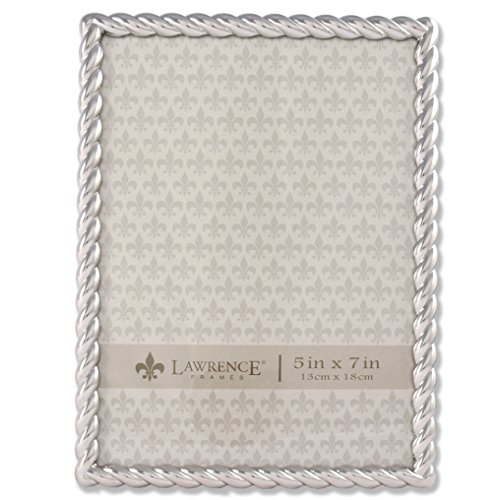 Lawrence Frames Metallrahmen, Seil-Design, 12,7 x 17,8 cm, silberfarben von Lawrence